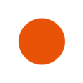 ausgefüllter orangener Kreis